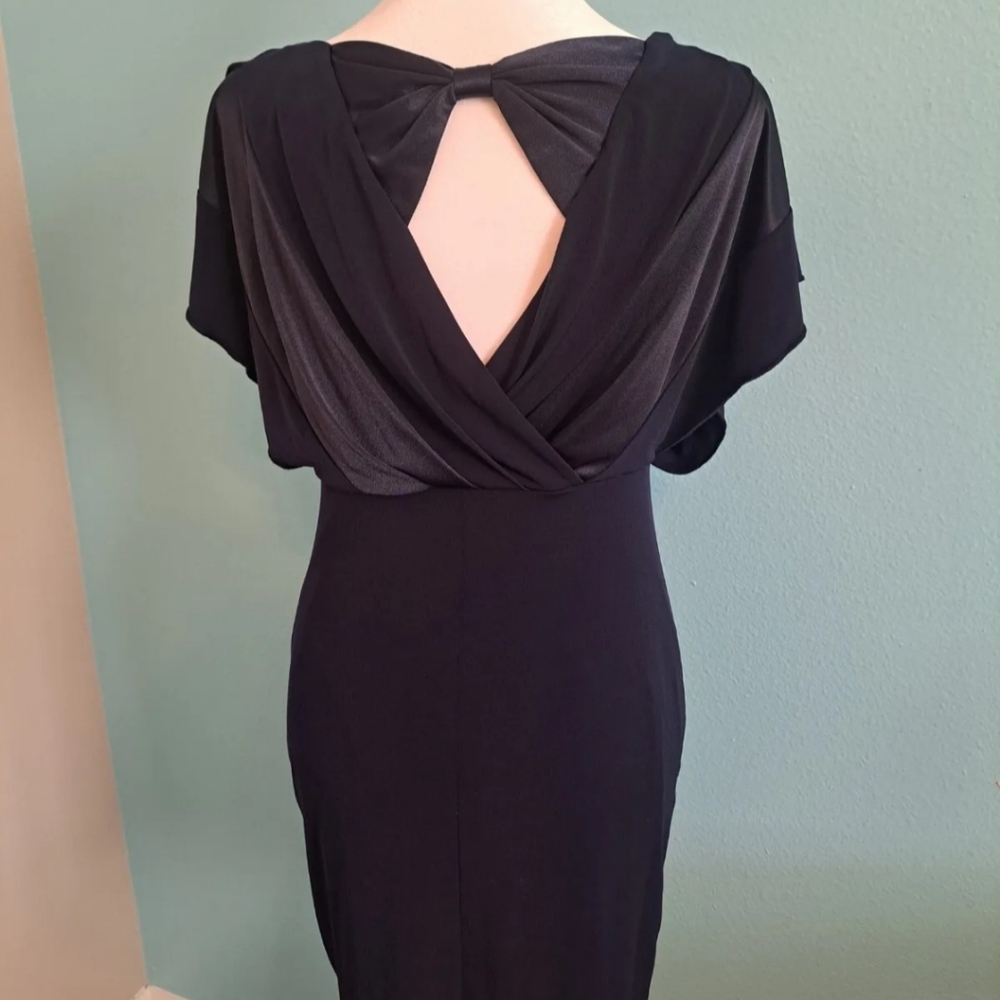 Sweet Storm Mini Dress Diagonal Stripe Fitted Sheath Size Medium Short Sleeve